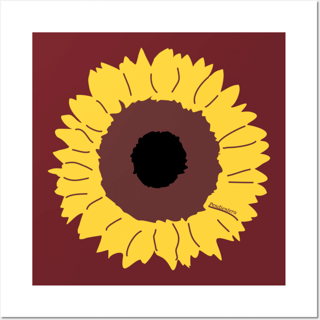 Sunflower Wall Art by Pendientera